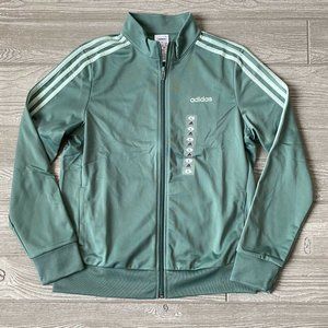 Adidas Womens Emerald Zip Front Track Jacket Large